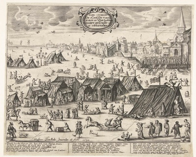 Plaisirs d'hiver, du 2 au 17 janvier 1670, sur l'Escaut à Anvers.