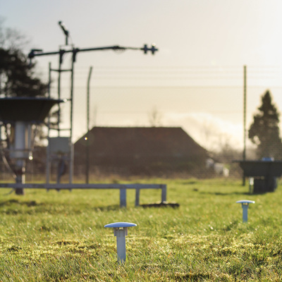 Les deux senseurs du sol à la station IRM de Melle